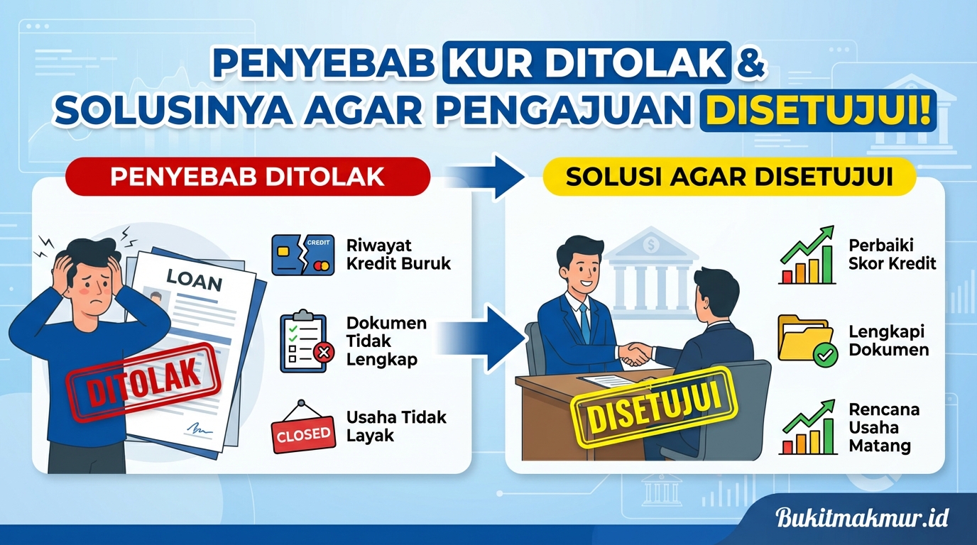 Penyebab Pengajuan KUR Ditolak Bank dan Solusinya Agar Bisa Disetujui!