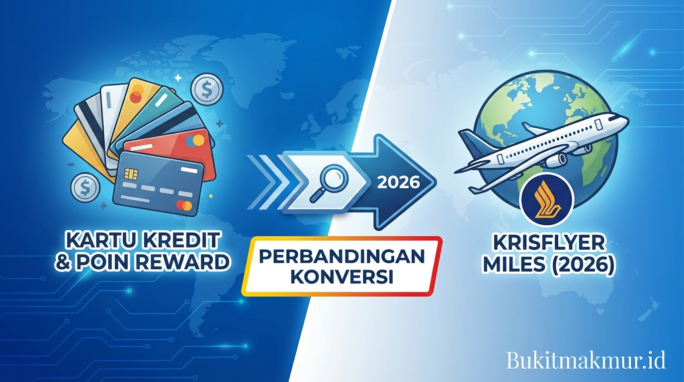 Perbandingan Konversi Point Reward Kartu Kredit ke KrisFlyer Miles 2026