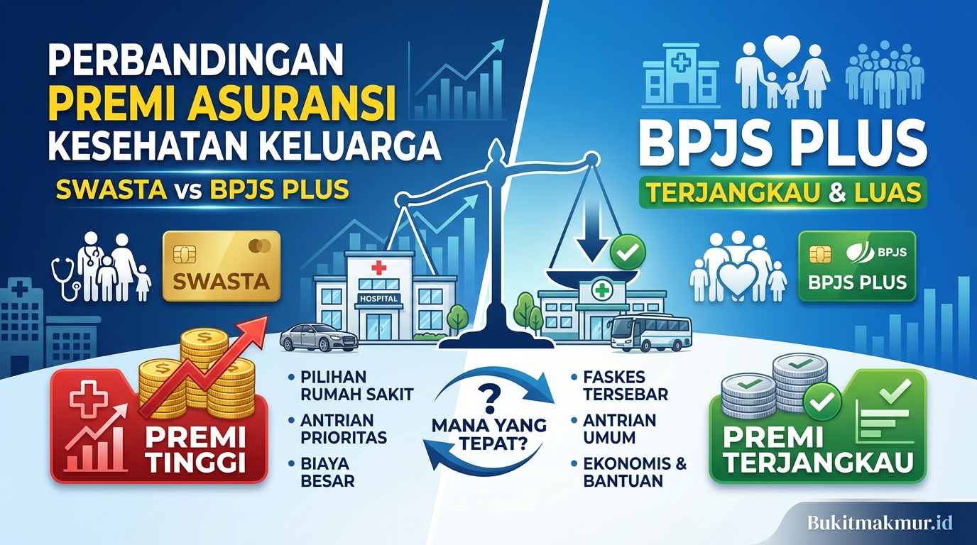 Perbandingan Premi Asuransi Kesehatan Keluarga Swasta vs BPJS Plus