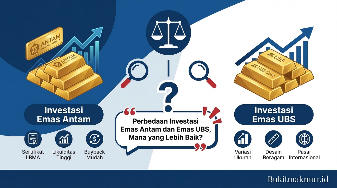 Perbedaan Investasi Emas Antam dan Emas UBS, Mana yang Lebih Baik?