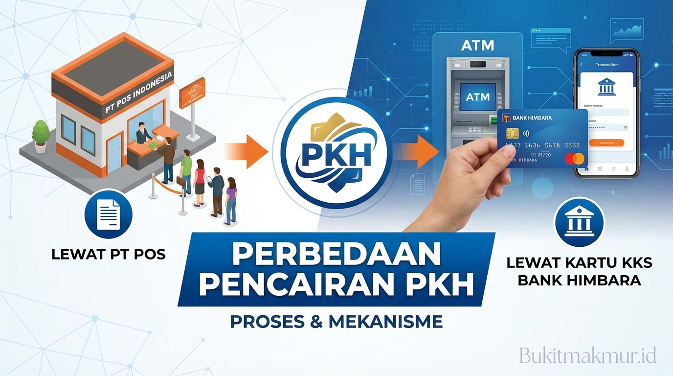 Perbedaan Pencairan PKH Lewat PT Pos dan Kartu KKS Bank Himbara