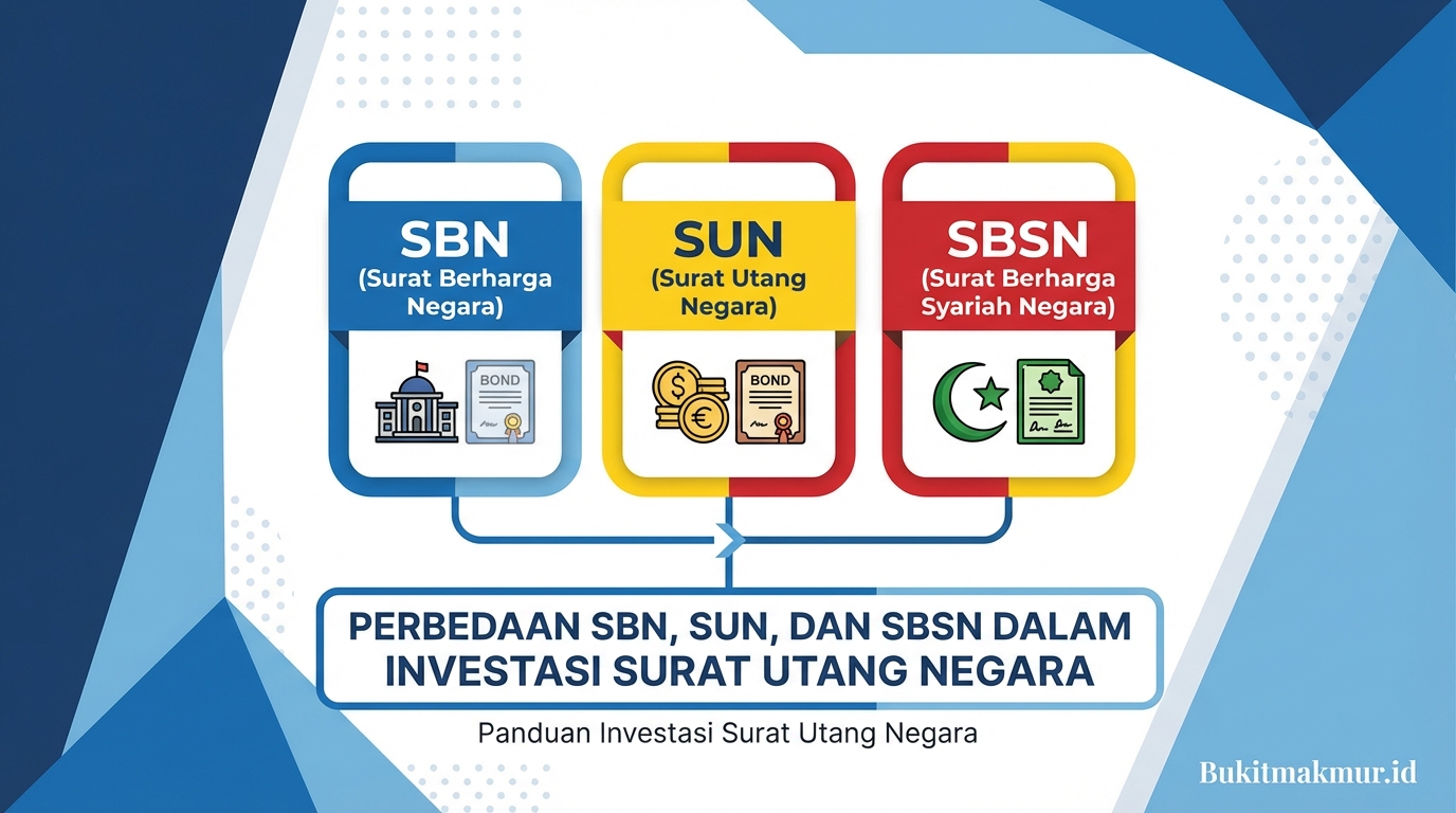 Perbedaan SBN, SUN, dan SBSN dalam Investasi Surat Utang Negara