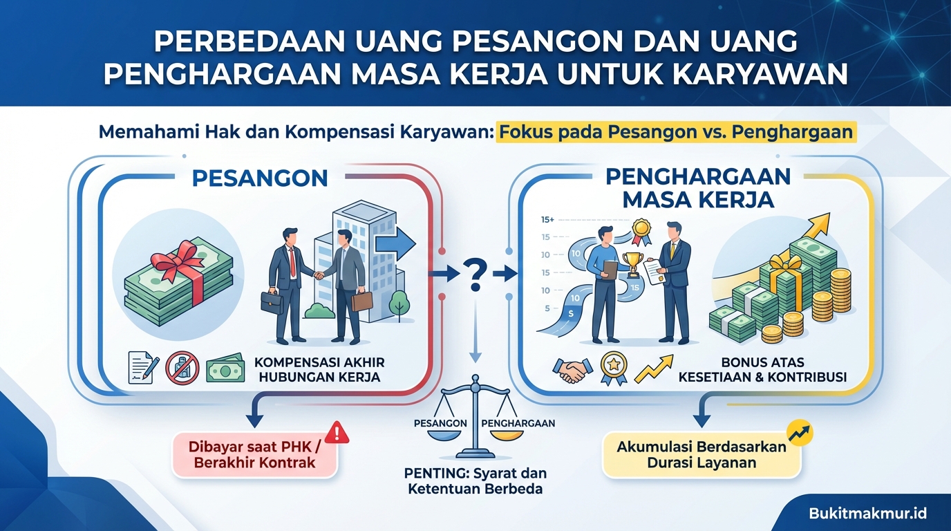 Perbedaan Uang Pesangon dan Uang Penghargaan Masa Kerja untuk Karyawan