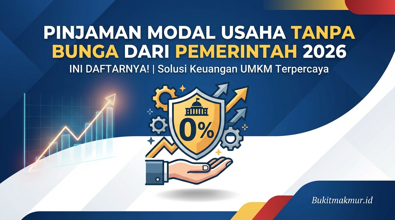 Pinjaman Modal Usaha Tanpa Bunga dari Pemerintah 2026, Ini Daftarnya!