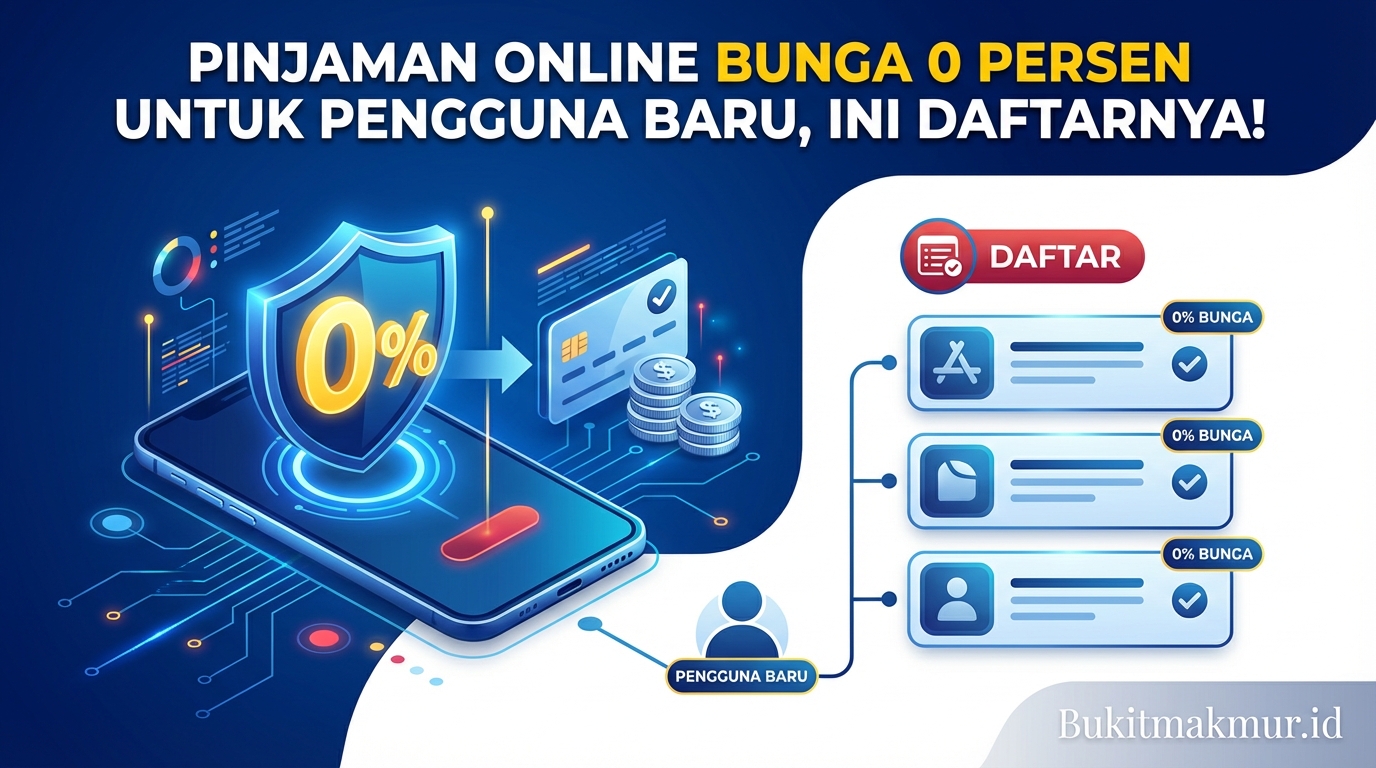 Pinjaman Online Bunga 0 Persen untuk Pengguna Baru, Ini Daftarnya!