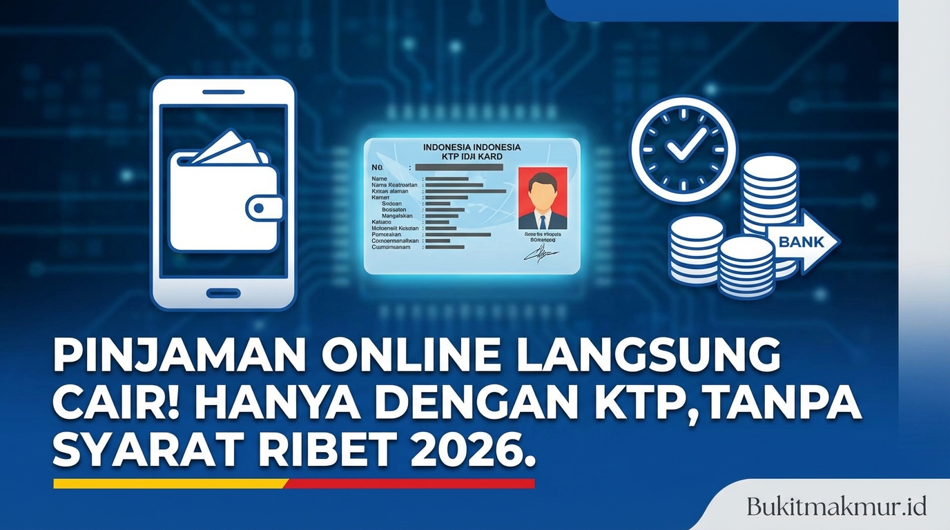 Pinjaman Online Langsung Cair Hanya dengan KTP, Tanpa Syarat Ribet 2026!