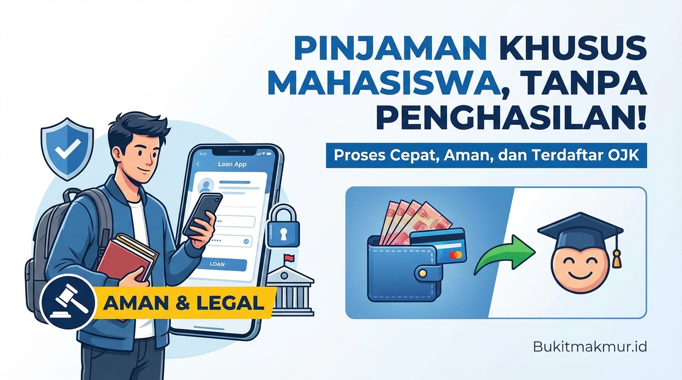 Pinjaman Uang untuk Mahasiswa Tanpa Penghasilan, Aman dan Legal!