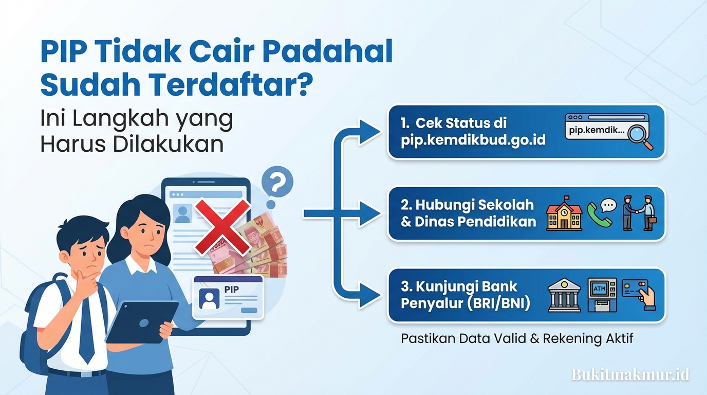 PIP Tidak Cair Padahal Sudah Terdaftar? Ini Langkah yang Harus Dilakukan