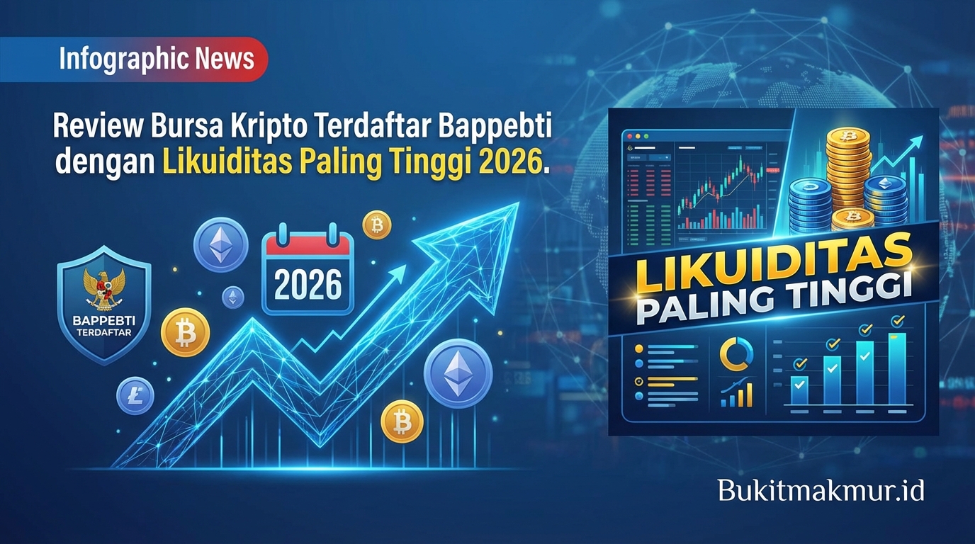 Review Bursa Kripto Terdaftar Bappebti dengan Likuiditas Paling Tinggi 2026
