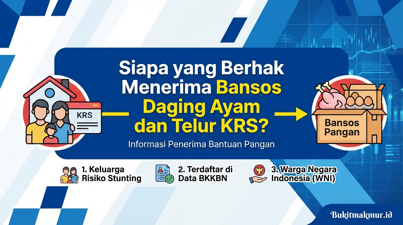 Siapa yang Berhak Menerima Bansos Daging Ayam dan Telur KRS?