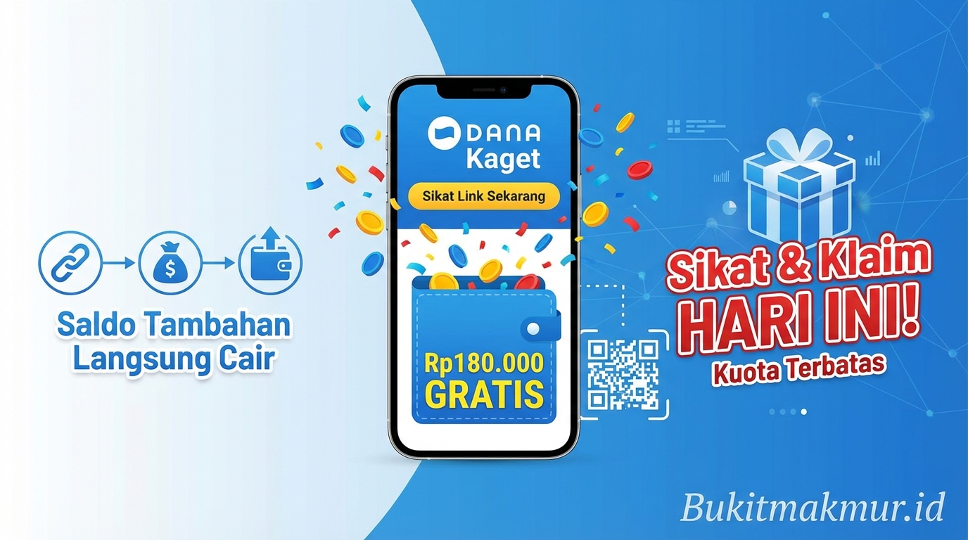Sikat Link DANA Kaget Rp180.000 Gratis, Saldo Tambahan Langsung Cair ke Dompet
