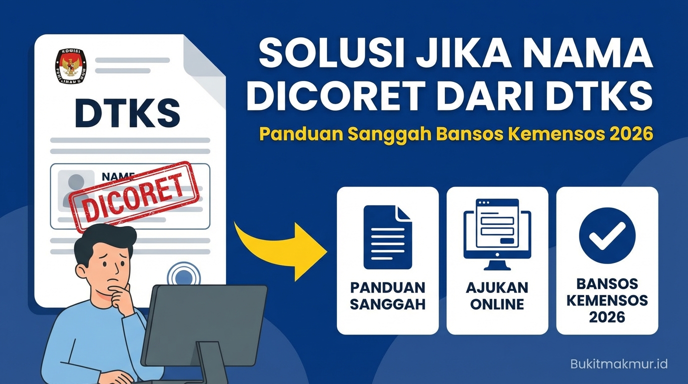 Solusi Jika Nama Dicoret dari DTKS: Panduan Sanggah Bansos Kemensos 2026