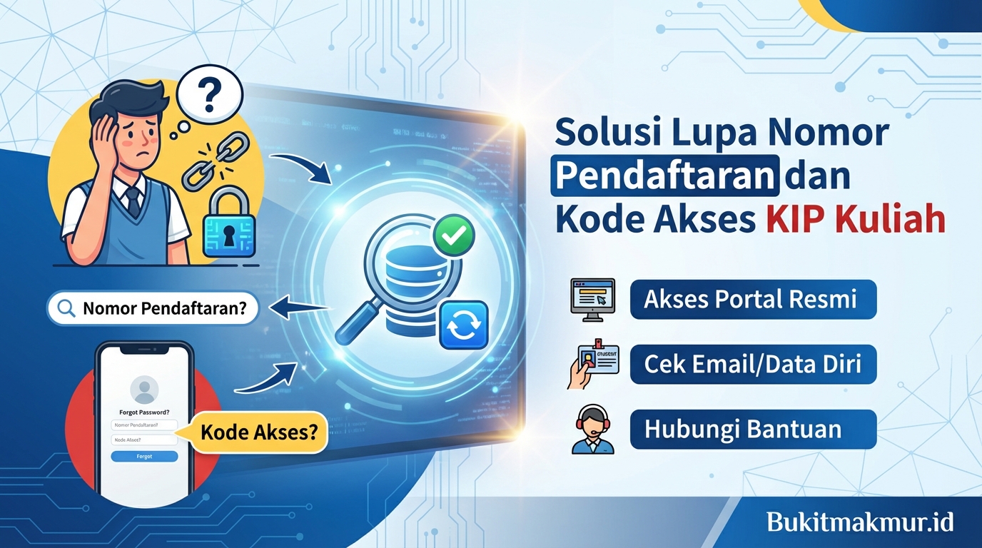 Solusi Lupa Nomor Pendaftaran dan Kode Akses KIP Kuliah