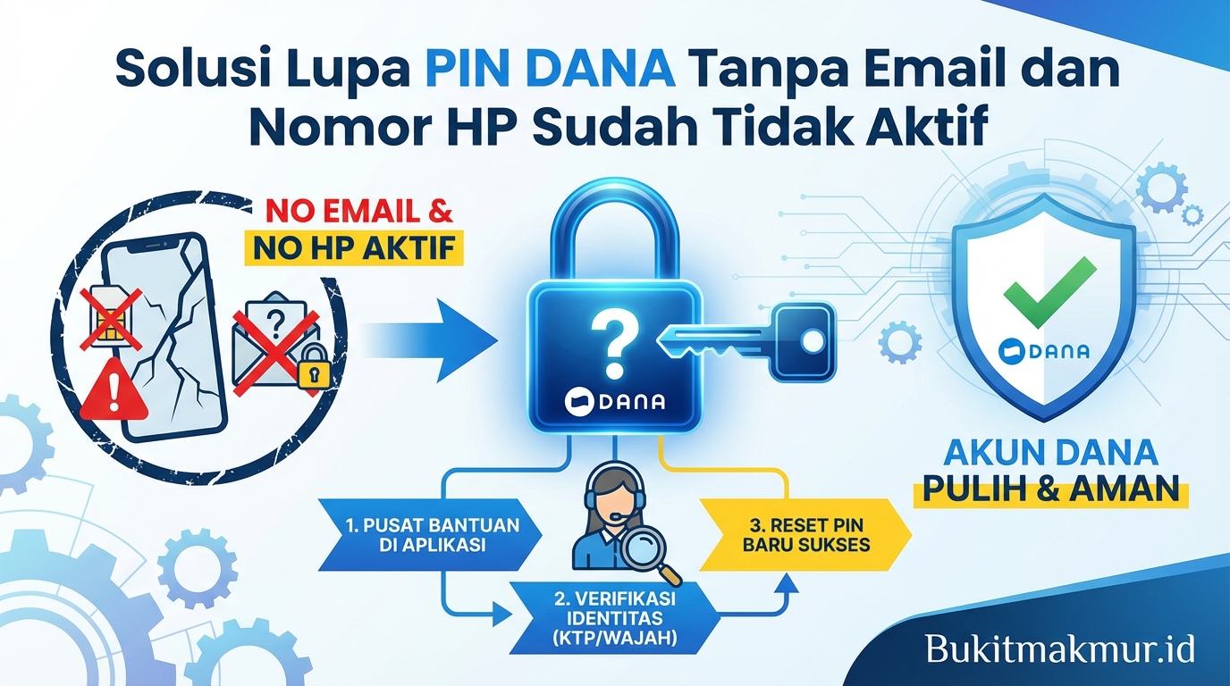 Solusi Lupa PIN DANA Tanpa Email dan Nomor HP Sudah Tidak Aktif