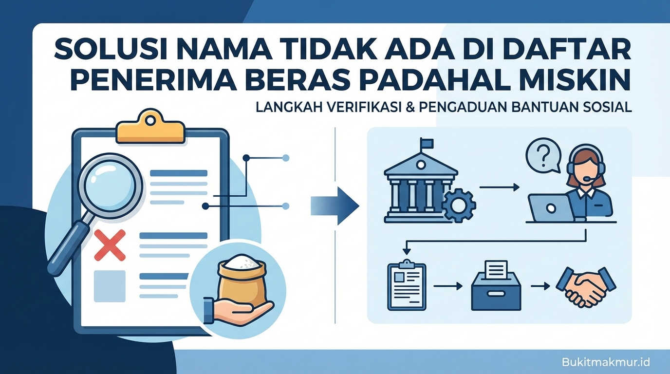 Solusi Nama Tidak Ada di Daftar Penerima Beras Padahal Miskin