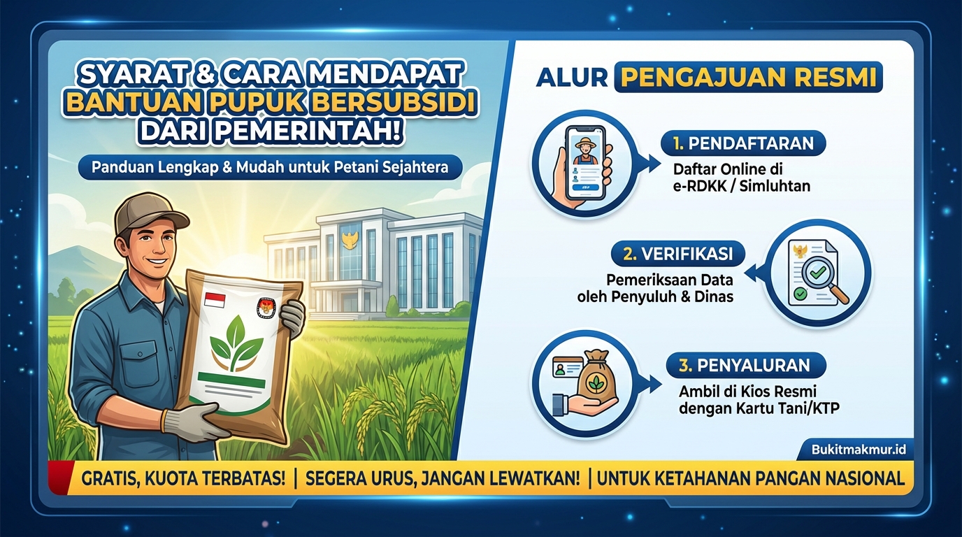 Syarat dan Cara Mendapat Bantuan Pupuk Bersubsidi dari Pemerintah!