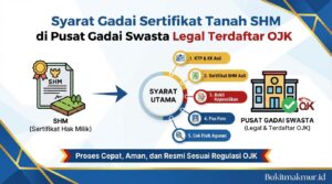 Syarat Gadai Sertifikat Tanah SHM di Pusat Gadai Swasta Legal Terdaftar OJK