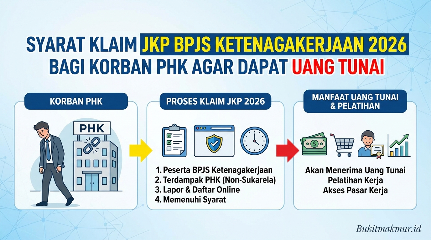 Syarat Klaim JKP BPJS Ketenagakerjaan 2026 Bagi Korban PHK Agar Dapat Uang Tunai