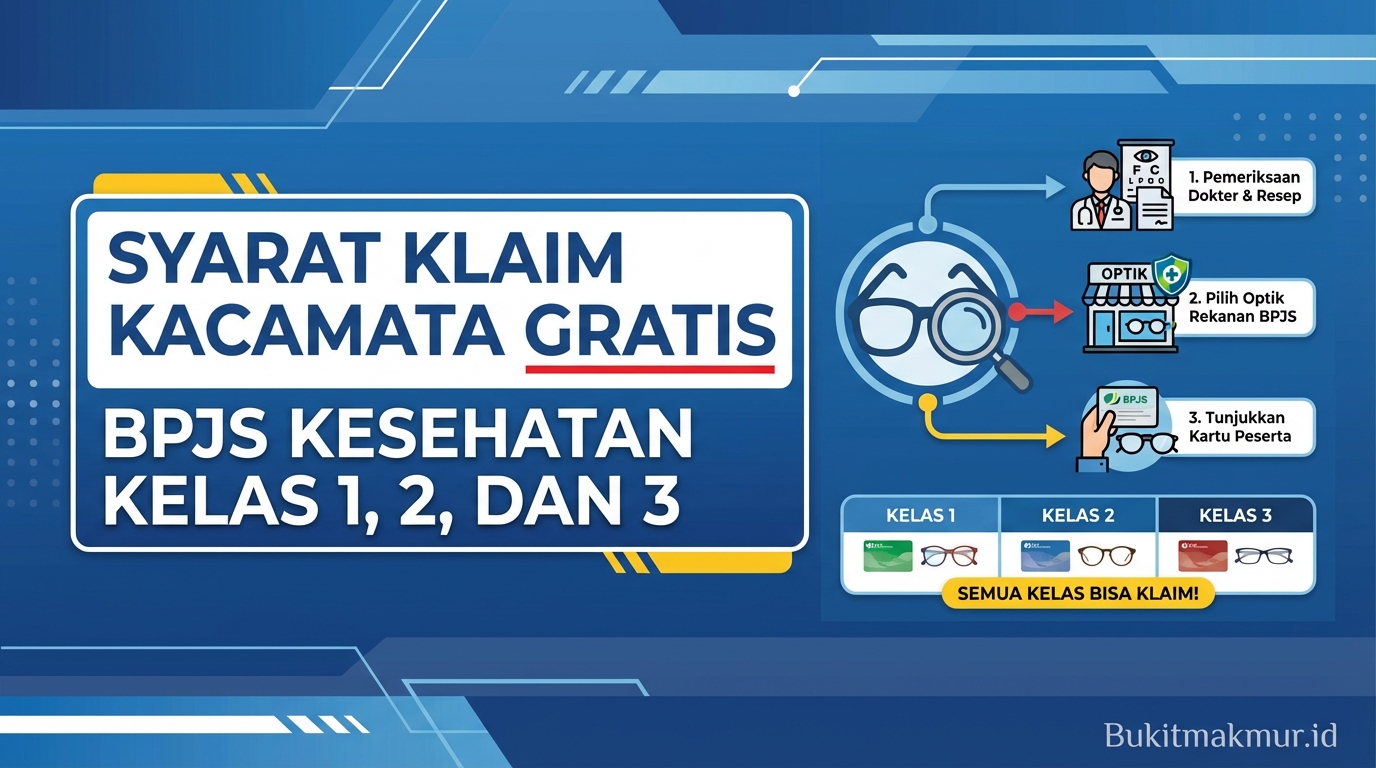 Syarat Klaim Kacamata Gratis BPJS Kesehatan Kelas 1 2 dan 3