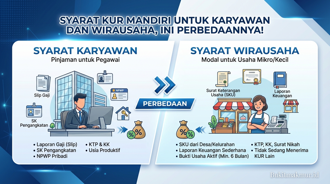 Syarat KUR Mandiri untuk Karyawan dan Wirausaha, Ini Perbedaannya!