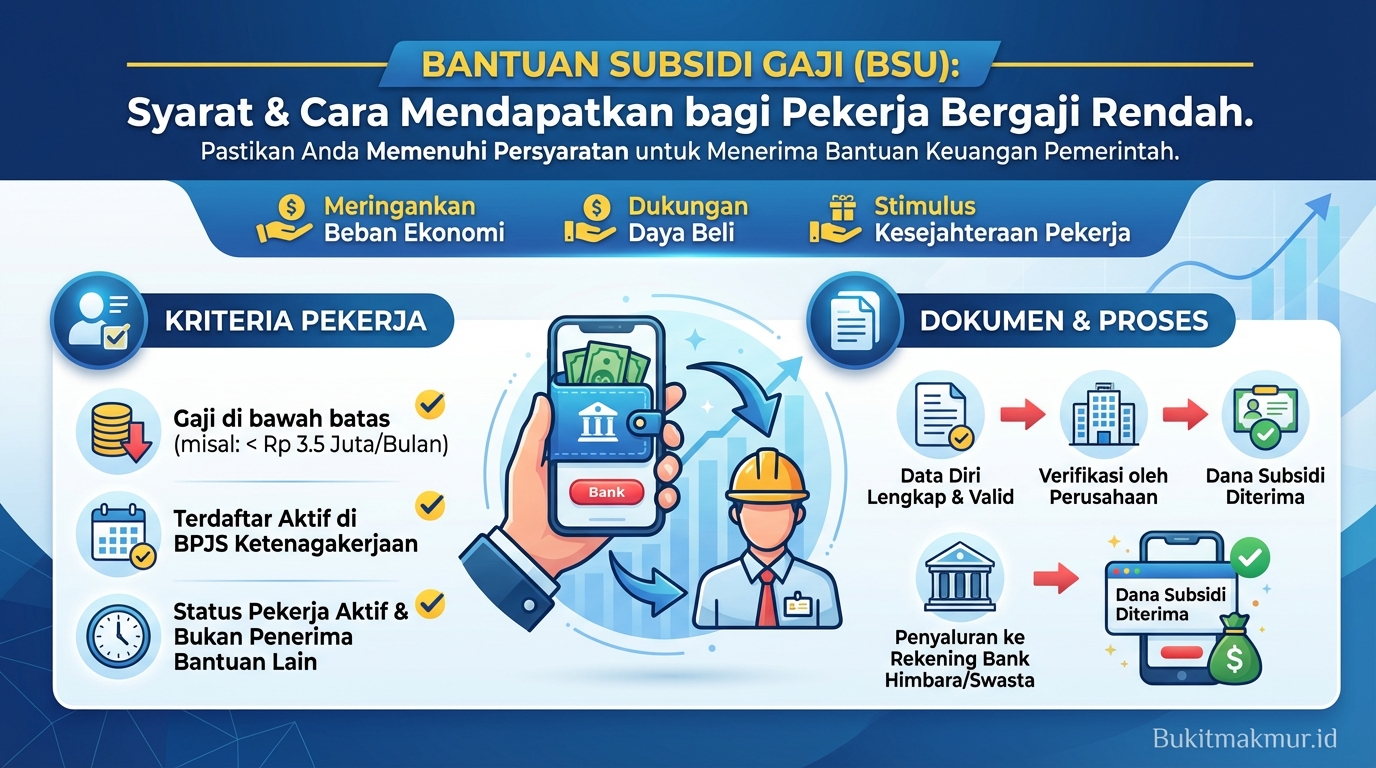 Syarat Mendapatkan Bantuan Subsidi Gaji bagi Pekerja Gaji Rendah
