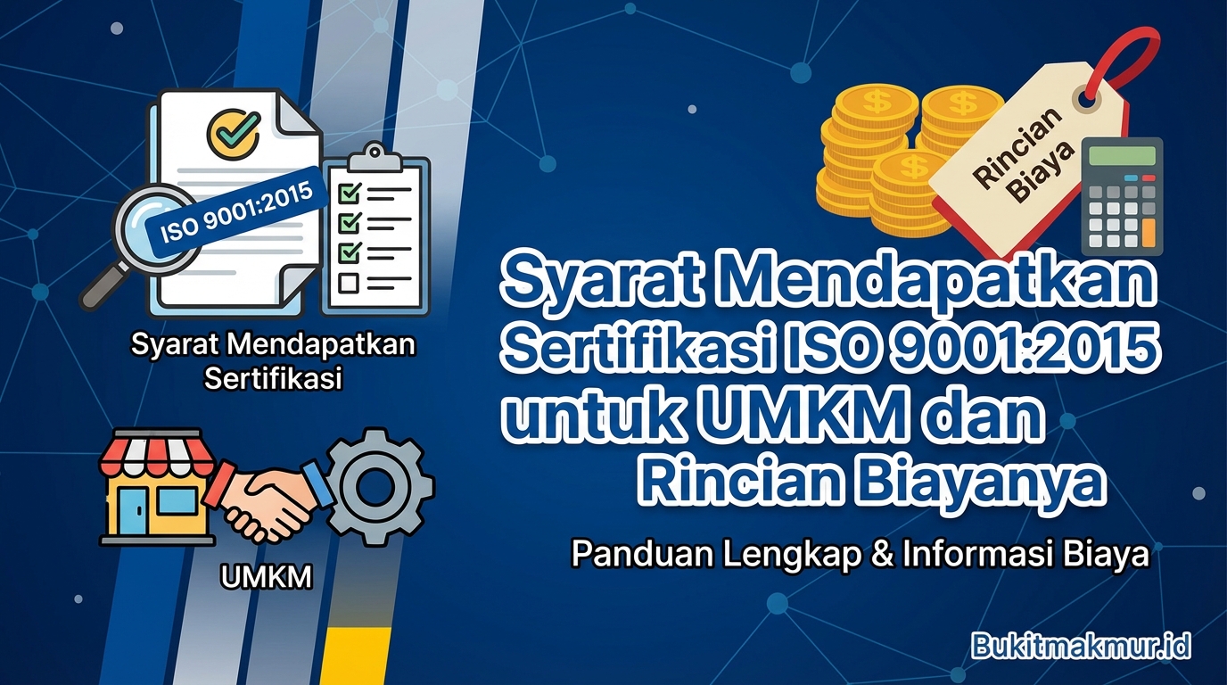 Syarat Mendapatkan Sertifikasi ISO 9001:2015 untuk UMKM dan Rincian Biayanya