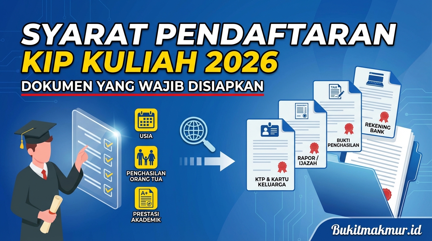 Syarat Pendaftaran KIP Kuliah 2026 dan Dokumen yang Wajib Disiapkan