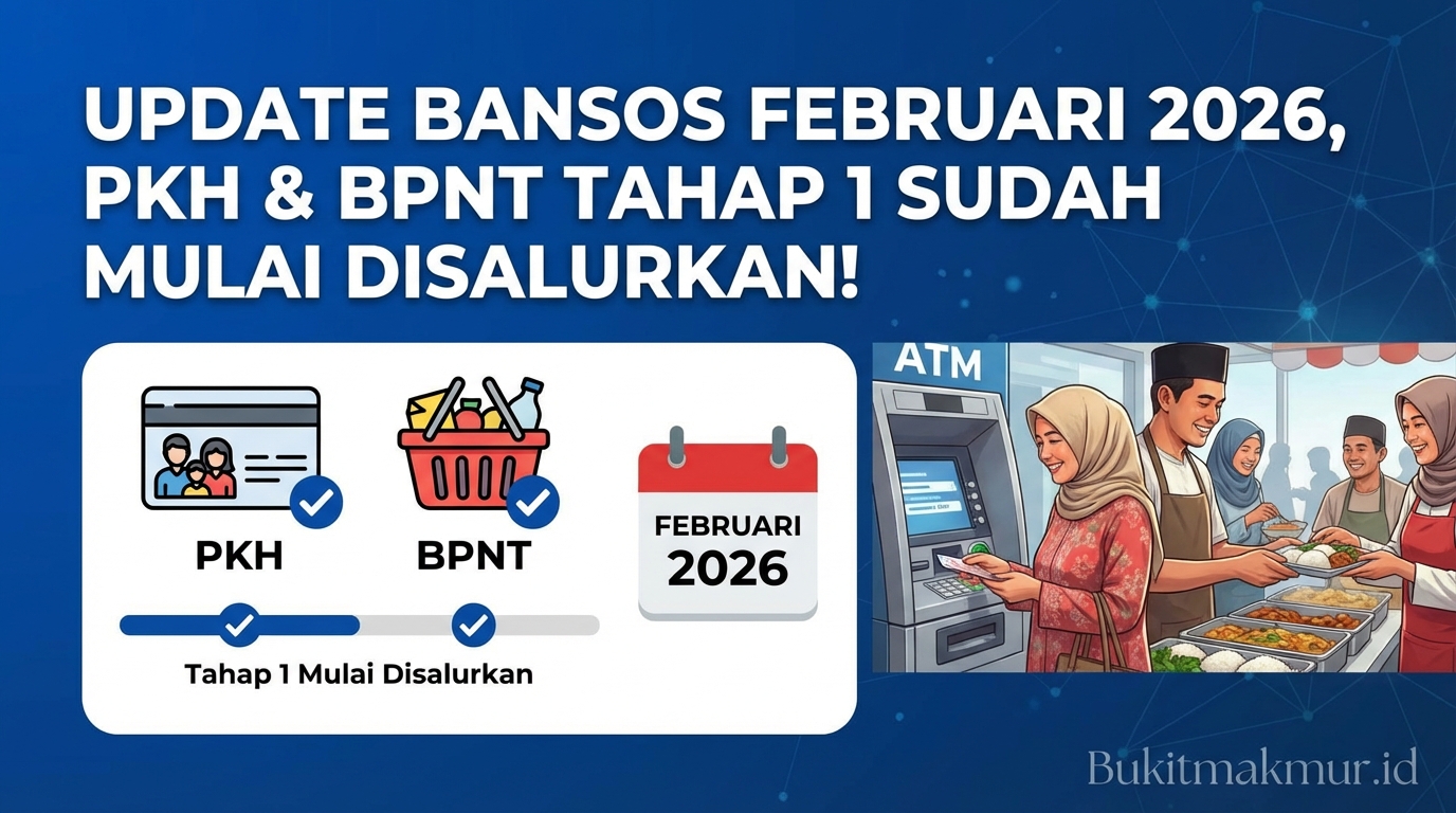 Update Bansos Februari 2026, PKH dan BPNT Tahap 1 Sudah Mulai Disalurkan!