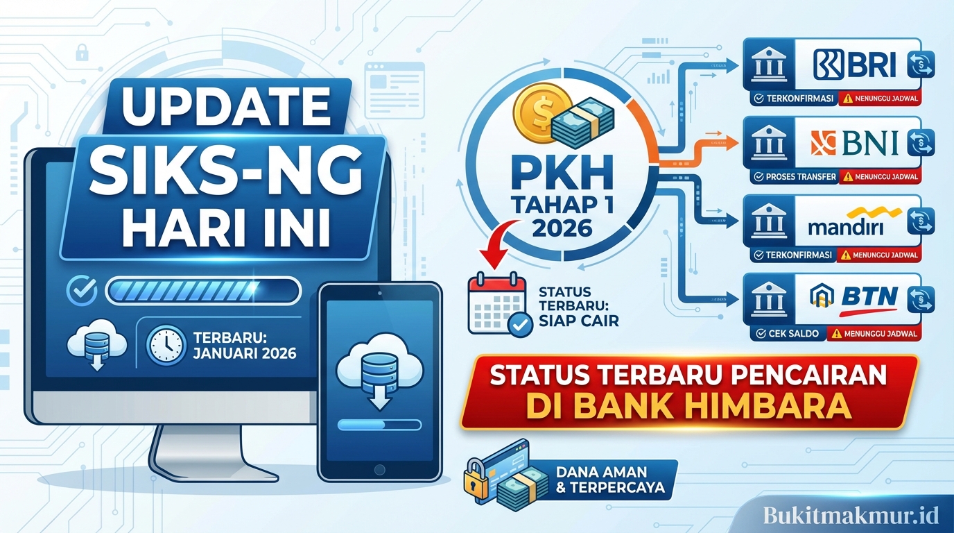 Update SIKS-NG Hari Ini, Status Terbaru Pencairan PKH Tahap 1 2026 di Bank Himbara