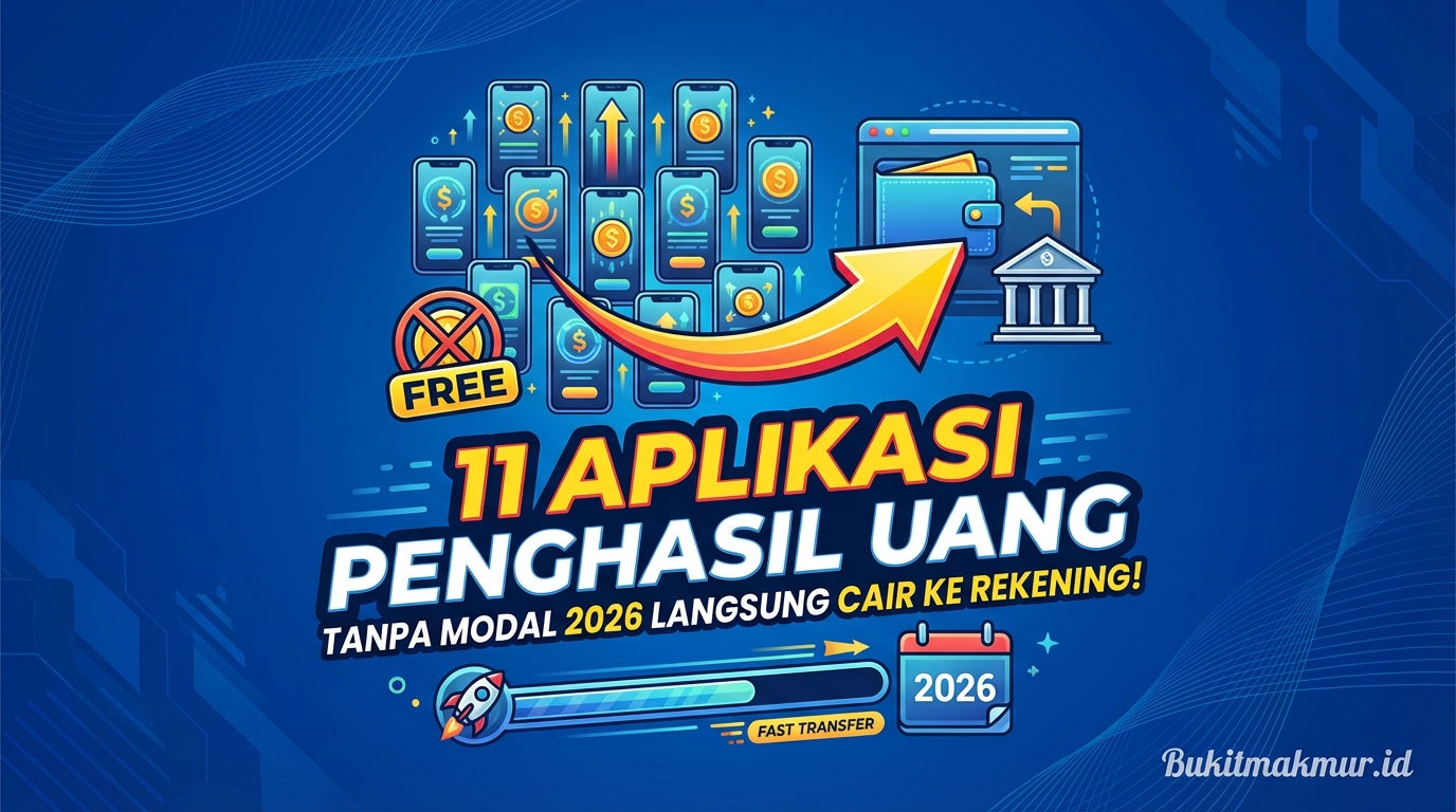 11 Aplikasi Penghasil Uang Tanpa Modal 2026 Langsung Cair ke Rekening!