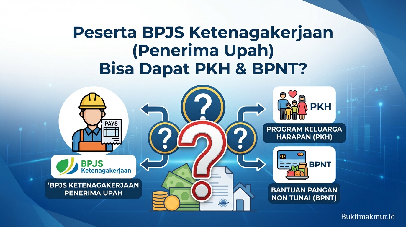 Apakah Peserta BPJS Ketenagakerjaan (Penerima Upah) Bisa Dapat PKH dan BPNT?