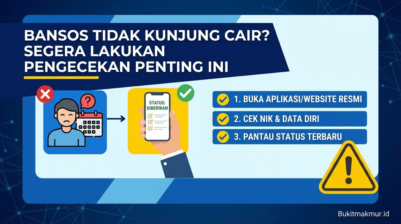 Bansos Tidak Kunjung Cair? Segera Lakukan Pengecekan Penting Ini