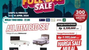 Bed Set Diskon Hingga Rp 6 Juta di Transmart Full Day Sale 29 Maret 2026
