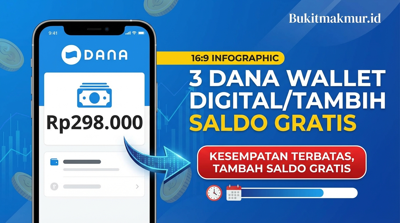 Buka Link DANA Kaget Rp298.000 Sekarang, Kesempatan Terbatas Tambah Saldo Gratis