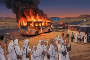 Bus Jamaah Umrah Terbakar: Seluruh Penumpang Selamat!