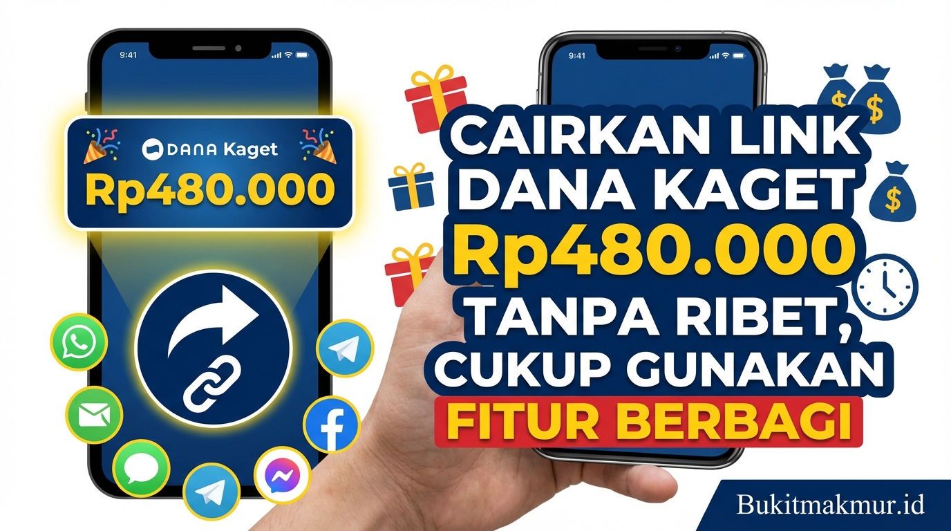 Cairkan Link DANA Kaget Rp480.000 Tanpa Ribet, Cukup Gunakan Fitur Berbagi