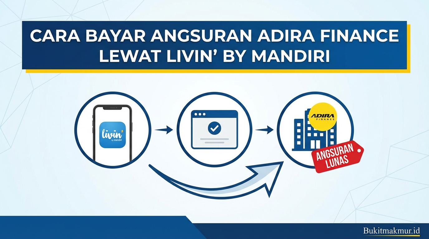 Cara Bayar Angsuran Adira Finance Lewat Livin' by Mandiri