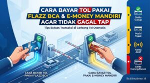 Cara Bayar Tol Pakai Flazz BCA dan E-Money Mandiri Agar Tidak Gagal Tap