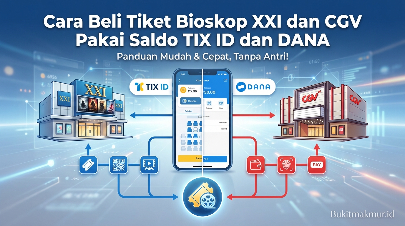 Cara Beli Tiket Bioskop XXI dan CGV Pakai Saldo TIX ID dan DANA