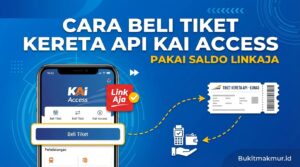 Cara Beli Tiket Kereta Api KAI Access Pakai Saldo LinkAja