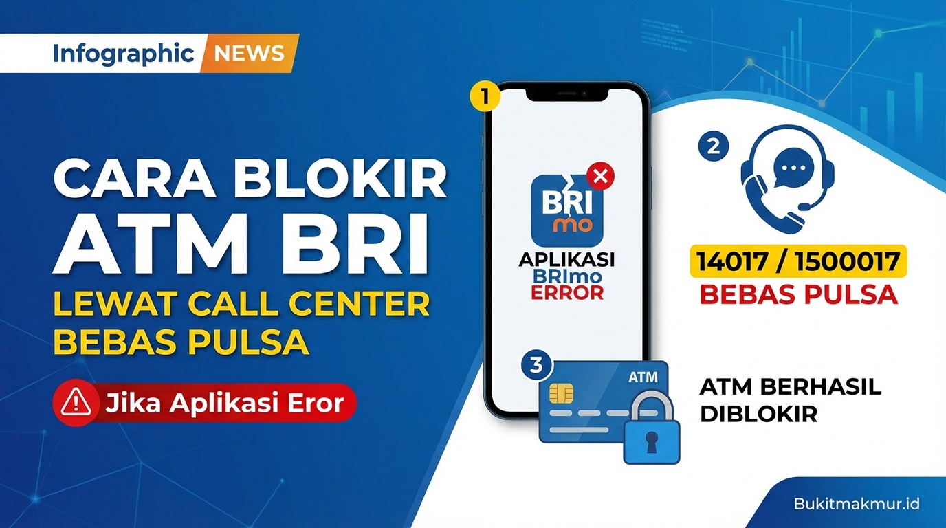 Cara Blokir ATM BRI Lewat Call Center Bebas Pulsa Jika Aplikasi Eror