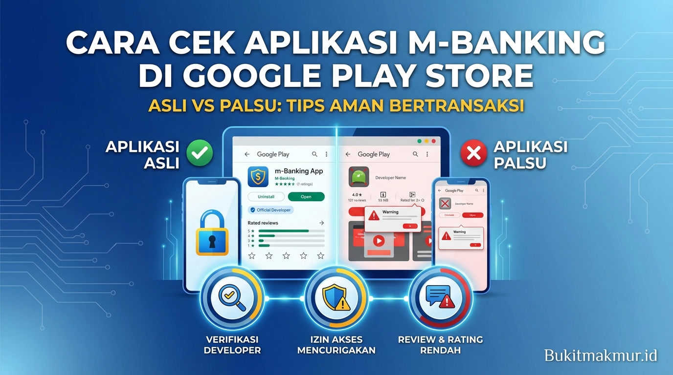 Cara Cek Aplikasi M-Banking Asli atau Palsu di Google Play Store
