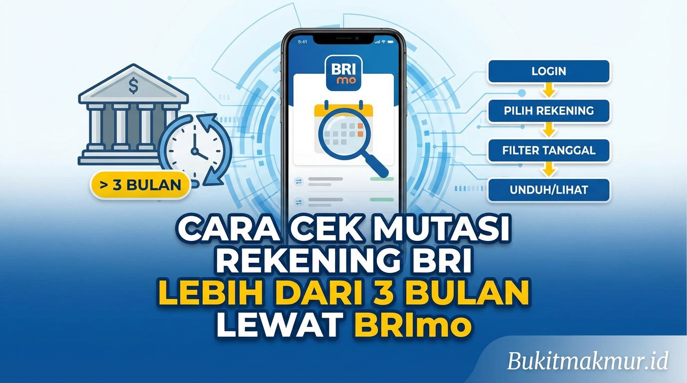 Cara Cek Mutasi Rekening BRI Lebih dari 3 Bulan Lewat BRImo