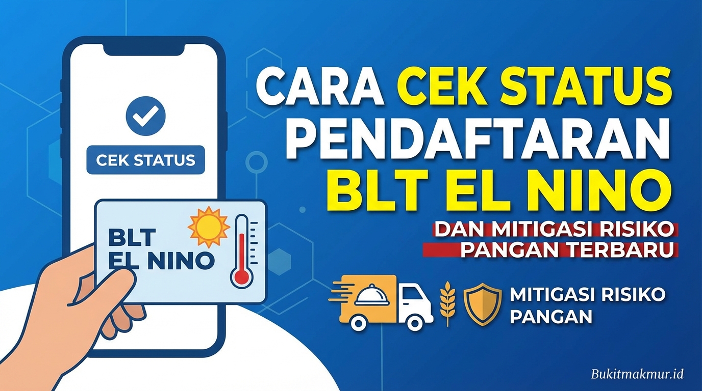 Cara Cek Status Pendaftaran BLT El Nino dan Mitigasi Risiko Pangan Terbaru
