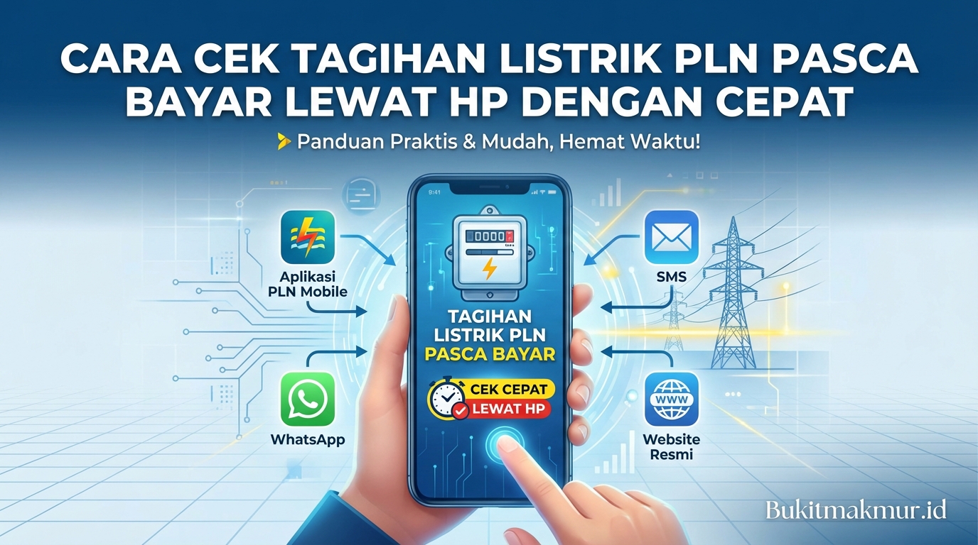 Cara Cek Tagihan Listrik PLN Pasca Bayar Lewat HP dengan Cepat