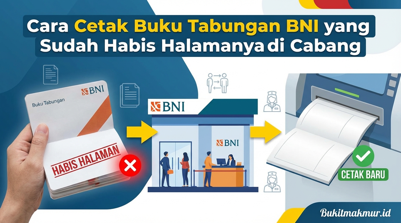 Cara Cetak Buku Tabungan BNI yang Sudah Habis Halamannya di Cabang