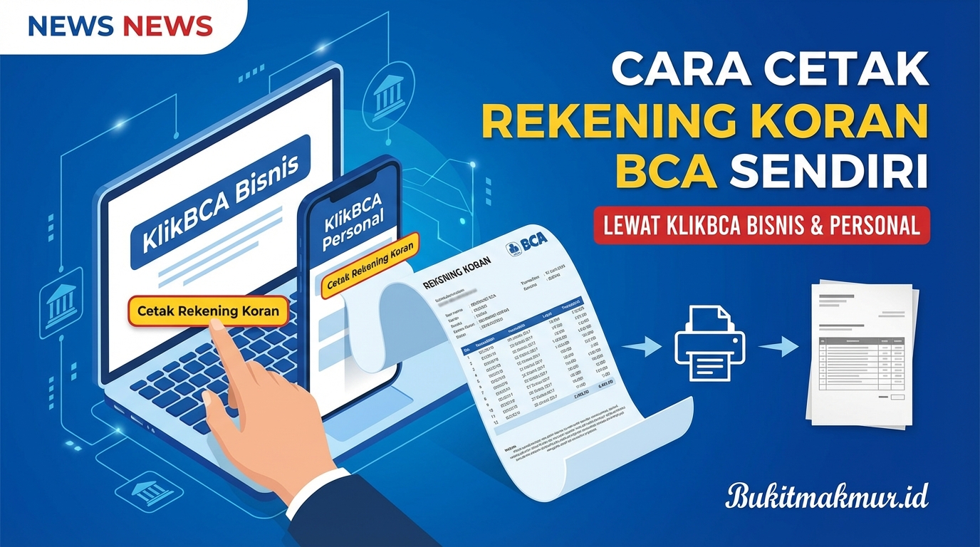Cara Cetak Rekening Koran BCA Sendiri Lewat KlikBCA Bisnis & Personal