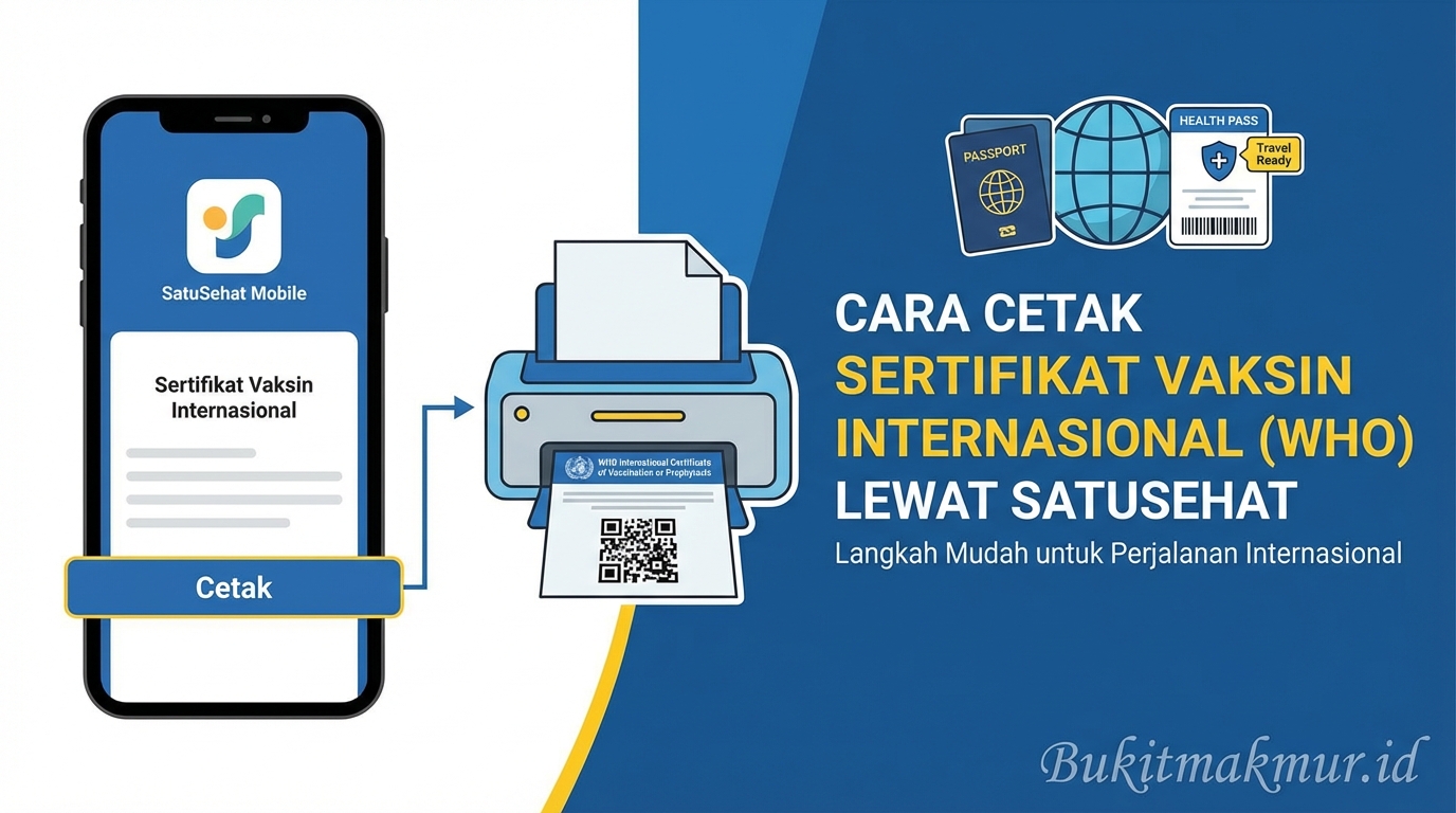 Cara Cetak Sertifikat Vaksin Internasional (WHO) Lewat SatuSehat