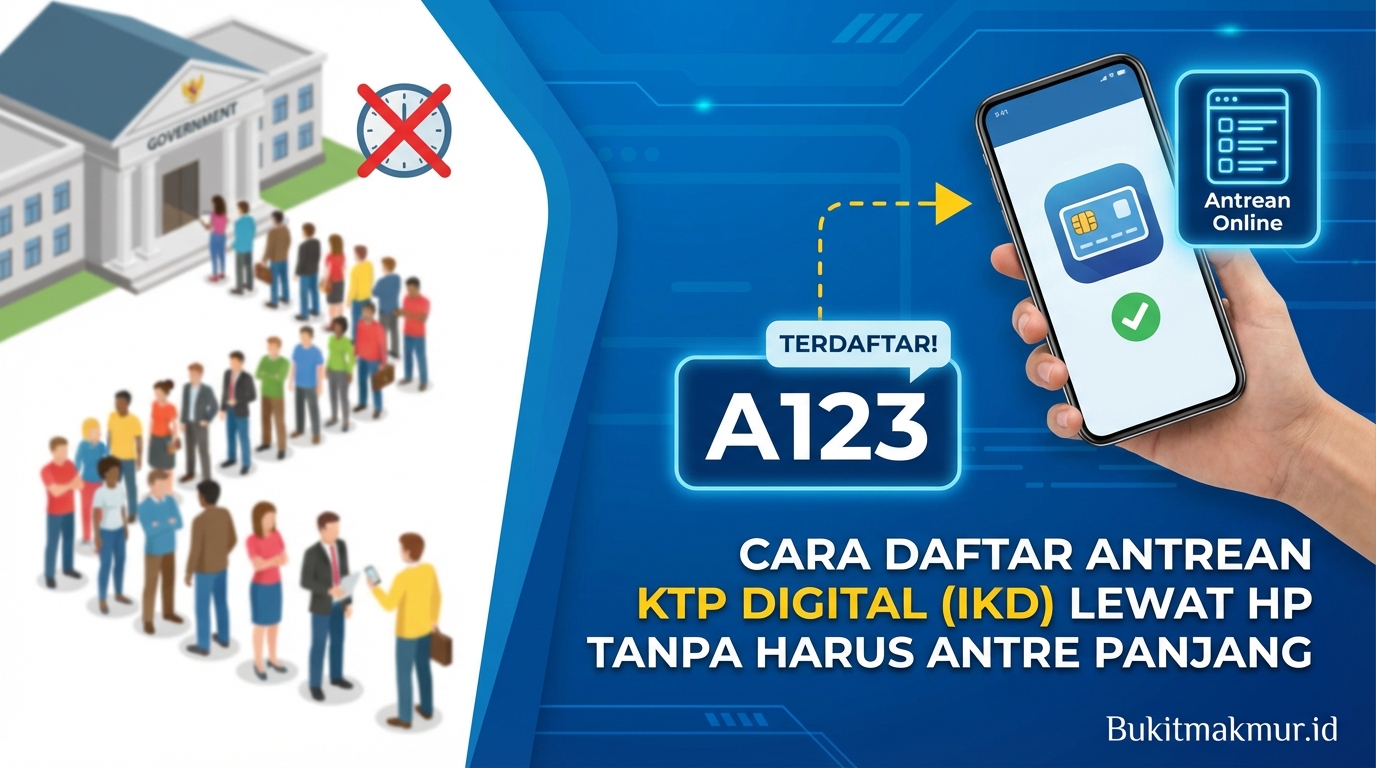 Cara Daftar Antrean KTP Digital (IKD) Lewat HP Tanpa Harus Antre Panjang