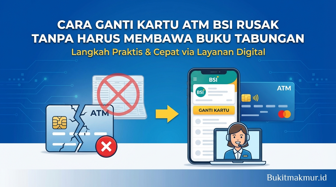 Cara Ganti Kartu ATM BSI Rusak Tanpa Harus Membawa Buku Tabungan